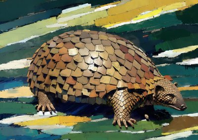 Animals: Pangolin 1 by Josef Johann Michel