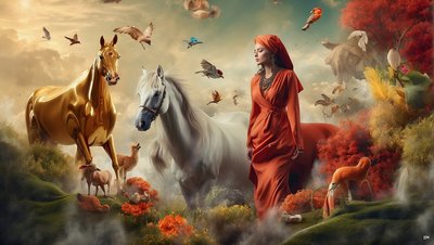 Dreamcore Dreamlike Scene Arabian 03 by Josef Johann Michel