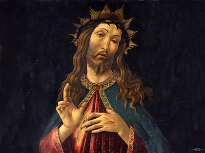 Jesus Christ the Redeemer (recreated by Botticelli) by Josef Johann Michel