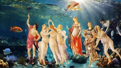 La Primavera (recreated by Botticelli) by Josef Johann Michel