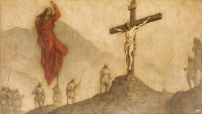 Jesus Crucifixion - Eli, Eli, lema sabachtani by Josef Johann Michel