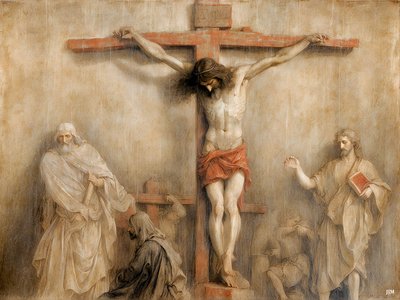 Jesus on the Cross 02 by Josef Johann Michel