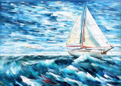 Ocean Sailing Yacht 05 by Josef Johann Michel