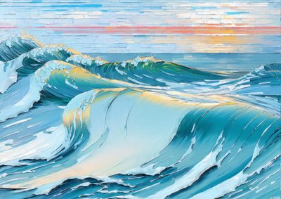 Waves Ocean 03 by Josef Johann Michel