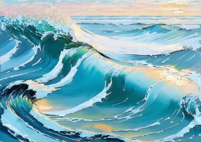 Waves Ocean 06 by Josef Johann Michel