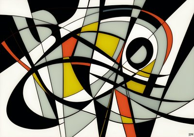 Abstract: On White-Swings 2 by Josef Johann Michel