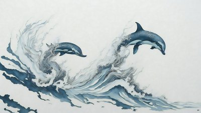 Dolphin by Josef Johann Michel