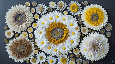 Mandala: Chamomile-Matricaria Elements 02 by Josef Johann Michel