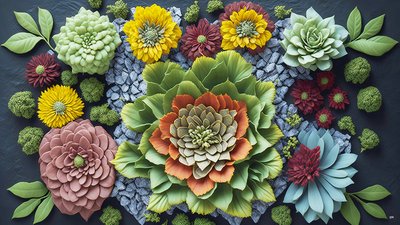 Mandala: Kalanchoe Elements 01 by Josef Johann Michel