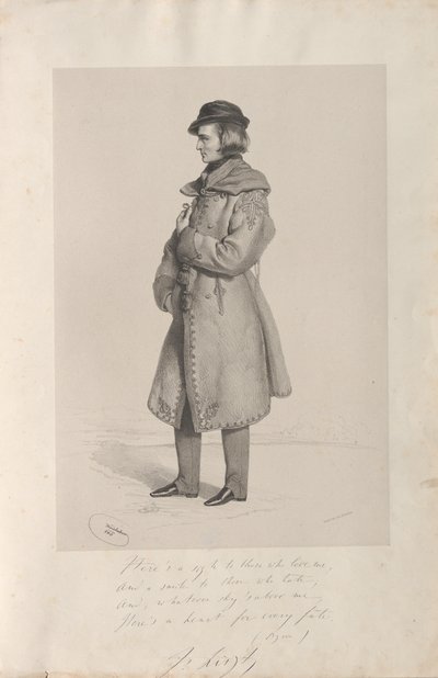 Portrait of Franz Liszt, 1840 by Josef Kriehuber