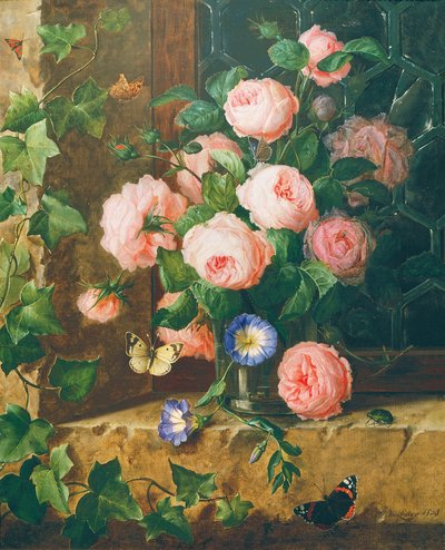 Flower Still Life by Josef Lauer