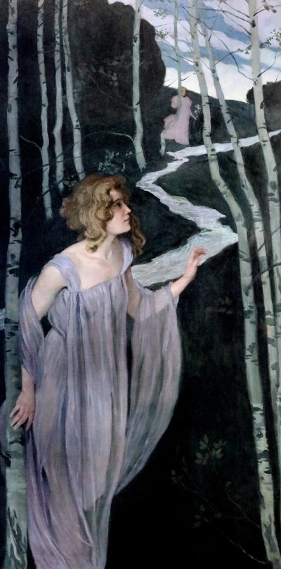 Elf at the Brook, 1888-1889 by Josef Maria Auchentaller