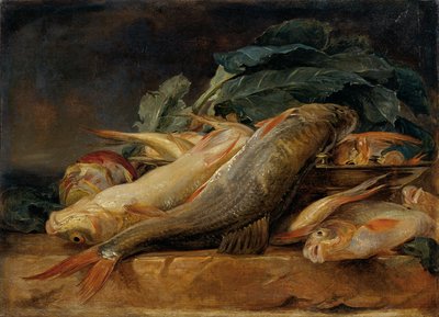 Still Life with Fish by Josef Neugebauer