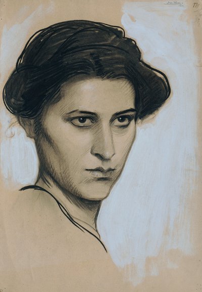 Young Woman en Face by Josef Wawra