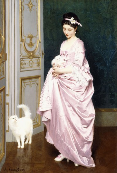 Feline Affection, 1872 by Joseph Caraud