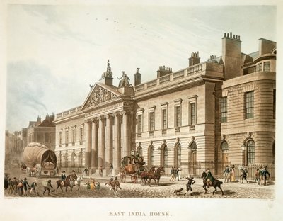 East India House, London, 1817 by Joseph Constantine Stadler