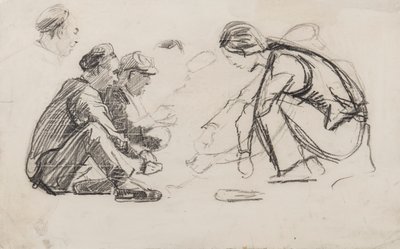 Seated Figures by Joseph Crawhall