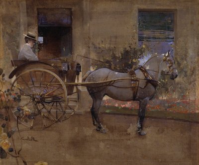 The Governess Cart by Joseph Crawhall