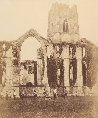 Fountains Abbey. East Window and Tower by Joseph Cundall