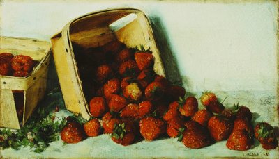 Basket of Strawberries by Joseph Decker