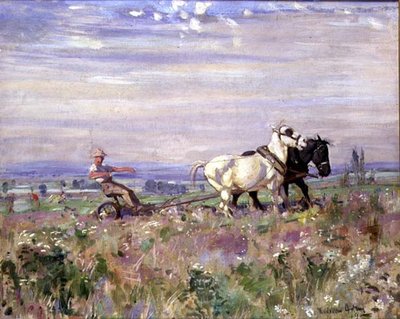 The Plough Team by Joseph Denovan II Adam