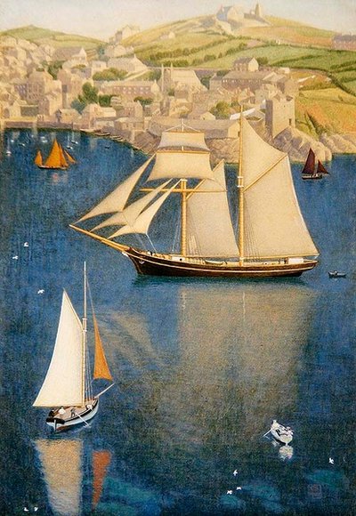 The Schooner by Joseph Edward Southall