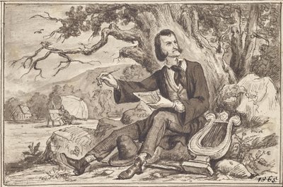 The Arts: Poet, Lyre, Painter by Joseph Eugen Hörwarter
