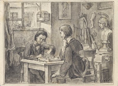 The Chess Players in the Sculptor