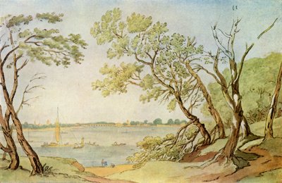 Chelsea Bridge from Millbank by Joseph Farington