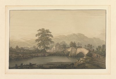 No. Entrance to Keswick & Bridge by Joseph Farington