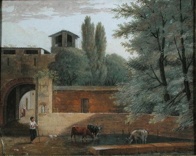 The Watering Place by Joseph Francois Baudelaire