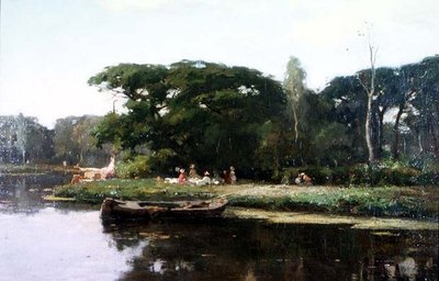A Summer Picnic by Joseph Gerardus van Jole