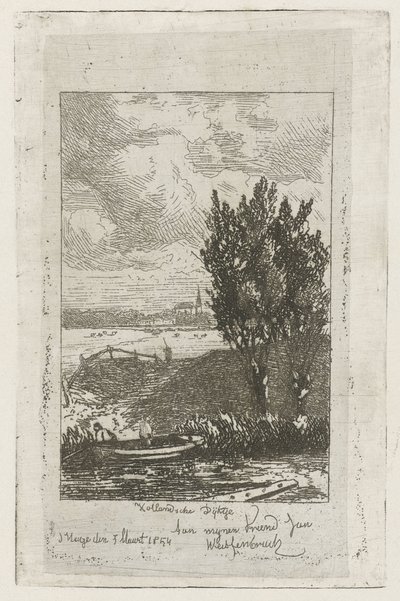 Pastoral Landscape with Ditch by Joseph Hartogensis