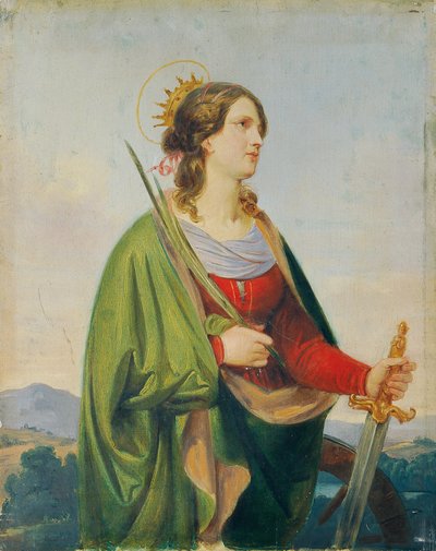 Saint Catherine by Joseph Hasslwander