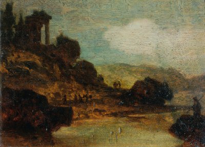 Landscape with Ruin by Joseph Hasslwander