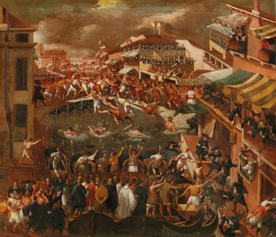 Ponte dei Pugni in Venice by Joseph Heintz the Younger