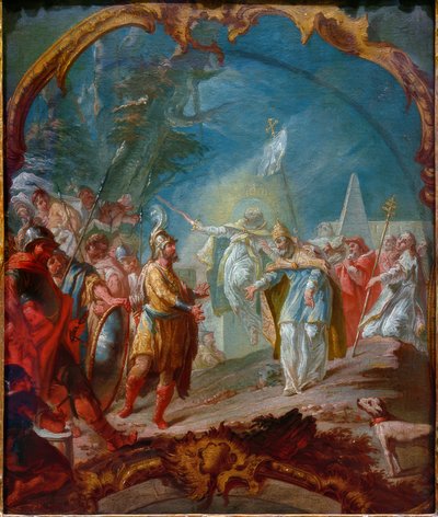 Attila before Pope Leo I by Joseph Ignaz Appiani