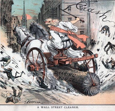 Wall Street Cleaner by Joseph Ferdinand Keppler by Joseph Keppler