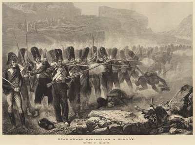 Rear Guard protecting a Convoy by Joseph Louis Hippolyte Bellange