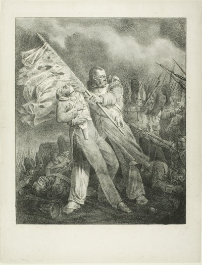 The Wounded Standard-Bearer by Joseph Louis Hippolyte Bellange
