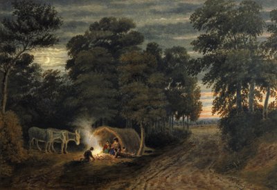 A Gypsy Camp by Joseph Mallord William Turner