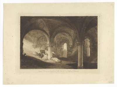 Kirkstall Abbey Crypt by Joseph Mallord William Turner