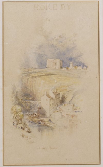 The Bowes Tower, c.1833 by Joseph Mallord William Turner