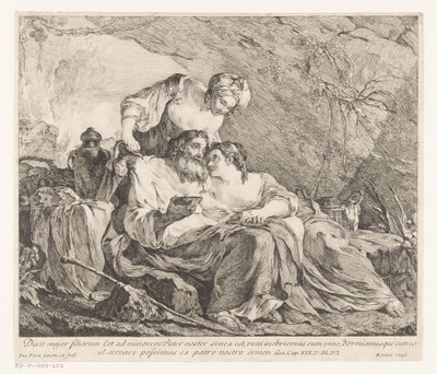 Lot and His Daughters by Joseph Marie Vien (I)