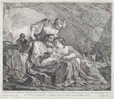 Lot and His Daughters by Joseph Marie Vien