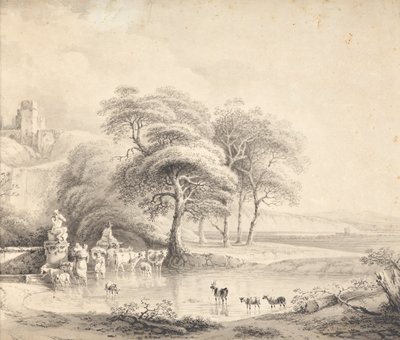 Landscape with Ford by Joseph Mössmer