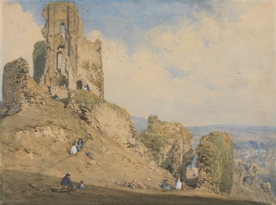 Corfe Castle, Dorset by Joseph Nash