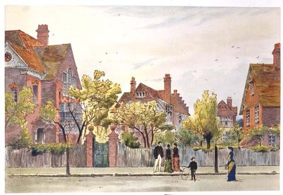 Newton Grove: Bedford Park by Joseph Nash