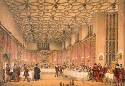 The Chamber, Hampton Court by Joseph Nash