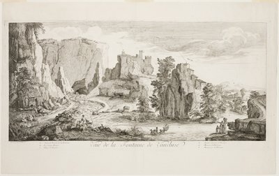 View of the Fountain of Vaucluse by Joseph Parrocel